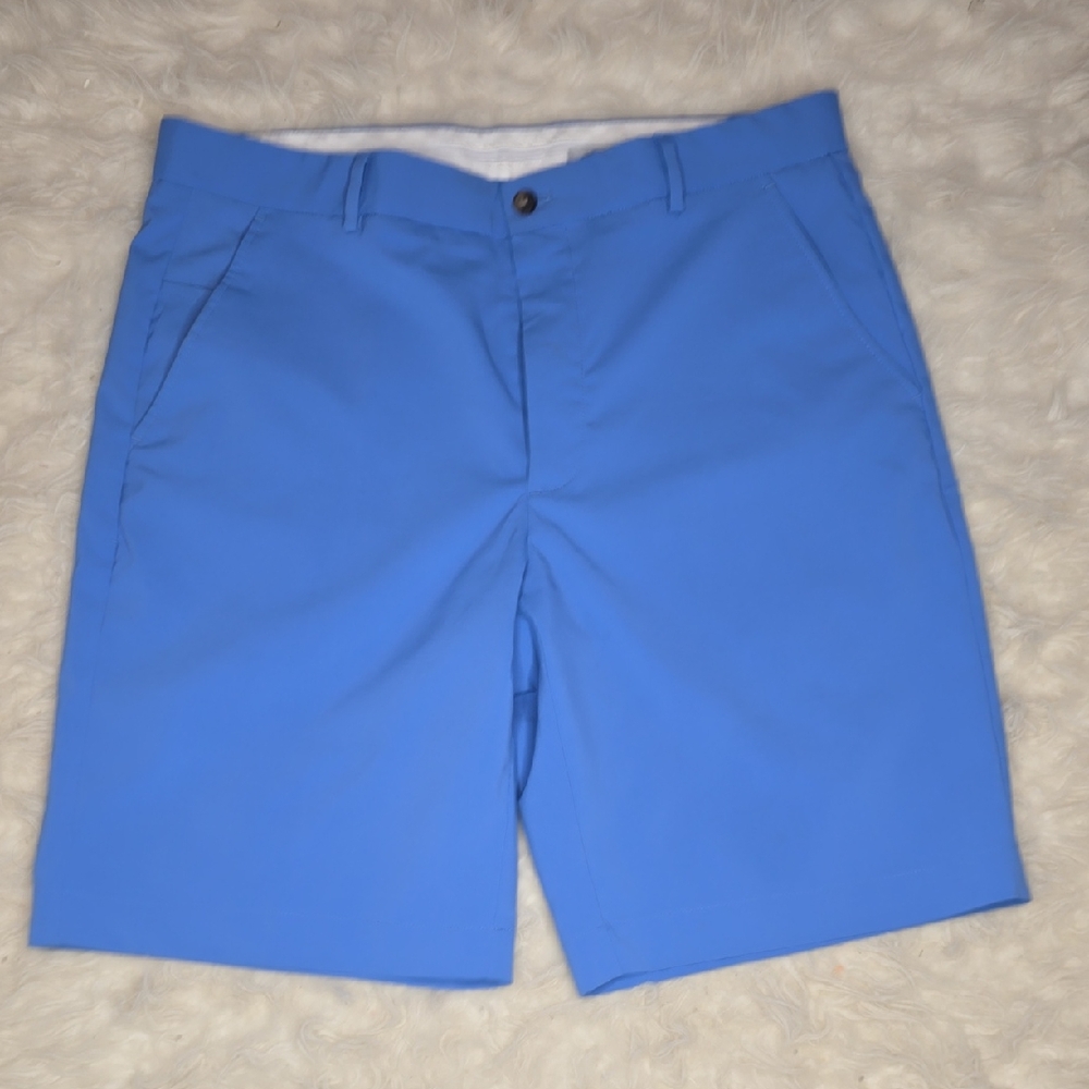 Greg Norman Collection Bright Blue Flat Front Shorts